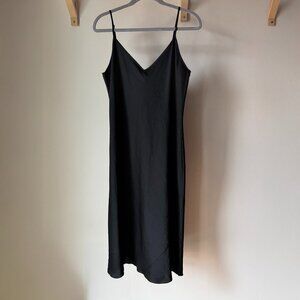 Only Slip Satin Midi Dress Aritizia Black